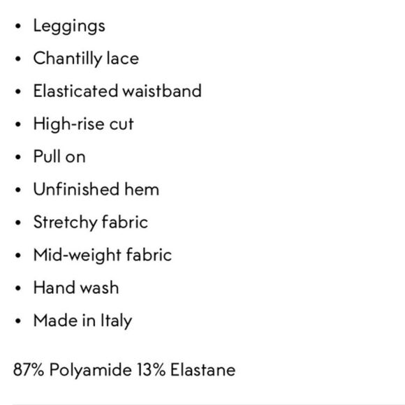 RED Valentino Nude Corded Lace Leggings Size Small - Picture 13 of 13